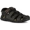 Geox Sandali da Uomo Strada Sportivi, Nero, 39 EU