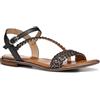 Geox D Sozy Plus D - Sandalo Scorrevole Donna, Black/Gun,