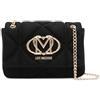 Love Moschino BORSA EMBOSSED VELOUR PL NERO