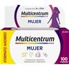 Multicentrum Donna Integratore Multivitaminico completo per donna, con Vitamina D, K, Acido Folico, Calcio, Ferro, per combattere stanchezza e affaticamento, 60 Compresse