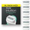 Wilkinson Sword Intuition 2in1 Soap & Shave rasoi da donna per pelli sensibili, 6 ricariche rasoio da donna