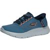 Skechers Uomo Go Walk Flex Netro Slip-In ALLENATRICE, Navy Textile/Synthetic, 45.5 EU