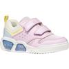 Geox Ragazza J Illuminus Girl A Sneaker, Lilac Sky, 28 EU