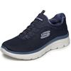 Skechers Donna Summits Plus Summer Haze Scarpe da Ginnastica, Navy, 37.5 EU
