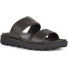 Geox U Spherica Ec6 A, Sandali scorrevoli Uomo, Marrone Scuro, 39 EU