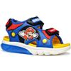 Geox J SANDAL CIBERDRON B - Sandalo Bambino, Royal/Red,