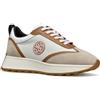 Geox D Amabel A, Scarpe da Ginnastica Donna, Lt Taupe/White, 38 EU