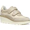 Geox D ILDE A - Scarpe da Ginnastica Donna, Papyrus/Lt Taupe,