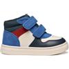 Geox B Nashik Boy, Scarpe da Ginnastica Bimbo 0-24, Lt Ivory Dk Green, 23 EU