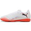 Puma Scarpe da Calcio Unisex Future 8 Play TtSoccer, Puma Bianco Puma Nero Rosso Brillante, 39 EU