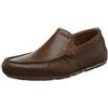 Clarks Markman Plain Mens Dark Tan Lea, 9