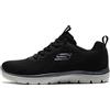Skechers Uomo Summits 52811 Scarpe da ginnastica, Black Mesh/Trim, 47.5 EU