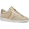 Geox D Myria B - Scarpe da Ginnastica Donna, Lt Gold/Lt Taupe,