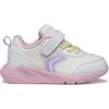 Geox Scarpe da Ginnastica B SPRINTYE Girl D, Bianco/Rosa, 20 EU