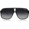 Carrera Occhiali da Sole GRAND PRIX 2 BLACK WHITE/DARK GREY SHADED 64/9/130 uomo