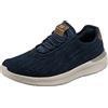 Skechers Lattimora Coringa, Scarpe da ginnastica Uomo, Maglia A Maglia Blu Navy, 43 EU