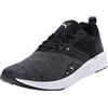 PUMA Unisex NRGY Comet Running Shoes, Puma Black-Puma White, 40.5 EU