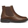 Geox D Spherica Ec1, Stivale alla Caviglia Donna, Marrone Scuro, 37 EU