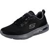 Skechers Dyna-air, Scarpe da Ginnastica Uomo, Nero Black Mesh Charcoal Trim Bkcc, 46 EU