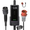dé Wallbox 11kW [Trifase| 10m| 6-16A] Cavo Ricarica Auto Elettrica Tipo 2 CEE 11kW, Stazione Carichino Auto elettrica Mobile Compatibile con Model Y, Model 3 e Altri EV/PHEV