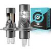 KOYOSO H4 LED Lampadine 100W: Kit 26000LM - Fari auto 9003/HB2 - Abbaglianti e Anabbaglianti 6500k bianco