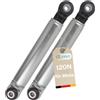 DL-pro 2x ammortizzatori per lavatrice Miele 4500826, 4151285 e Bosch Siemens Constructa 107654, 105523, 118869 - Foro 8mm Resistenza 120N Pezzo di ricambio Ammortizzatore anti-vibrazioni per