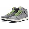 IRON JIA'S Scarpe Moto Uomo Donna Impermeabili Conforme CE Stivali Moto Uomo,Antiscivolo Traspirante Street Casual Stivali da Moto con Zip Laterale, Supporto alla Caviglia e Shift Pad,Grigio 44