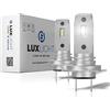 LuxLight Lampadina LED H7 per Camion e Bus 24V 100% ADATTABILE 14'000 LM 30W 24V 6500K Bianco 2PZ Kit Lampada Sostituzione PLUG AND PLAY, Fari Abbaglianti Anabbaglianti Truck Pullman