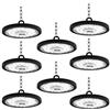 Blivrig 300W Blivrig UFO Lamp Faretto LED, 30000LM Lampada da Officina, Fari LED da Esterno Faretto LED UFO, per Stadio Coperto, Parcheggio, Centri Logistic (8PCS, 300W)