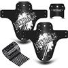 NICEDACK Parafango MTB, Compatibile Anteriore o Posteriore Enduro Parafanghi Bici MTB Misura BMX 20 26" 27,5" 28" 29 Pollici Mountain Bike e Fat Bike (Bianca)