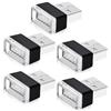 URAQT Kit LED USB per Interni Auto, 5 Pezzi Mini luci usbs, LED Interni USB, luce d'atmosfera per auto, Interni per auto luce portatili, Mini Luci Ambientali per Auto, Laptop, Prese USBs