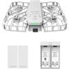 HOVERAir X1 Telecamera Auto-Volante, Video HDR con Drone Tascabile, Decollo sul Palmo, Percorsi di Volo Intelligenti, Follow-me Action Camera con Controllo a Mani Libere, Bianco (Combo Plus)