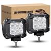 RIGIDON 2Pcs Faro da lavoro led, 10cm 4 Pollici 18W Flood Luci di Lavoro a Led, Fari di profondità 12V 24V per Off Road Auto Trattore Camion SUV ATV 4x4, 6000K Bianca Faretti Fendinebbia