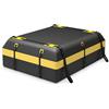 COSTWAY Borsa da Tetto per Auto Impermeabile 21Cu.Ft/595L, Box Tetto Universale con Tappetino Antiscivolo+ 10 Cinghie+ 6 Ganci, Sacca per Auto con/senza Barre Portapacchi(Giallo)