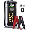 WHZOHCAR Booster Avviamento Auto 4000A 12V Starter Batteria Portatile