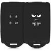 kwmobile Custodia Compatibile con Renault con 4 Tasti Smart Key (Solo Keyless Go) - Cover Chiavi Auto Protezione Copri Telecomando - Copri Chiave Silicone Don't Touch My Key