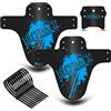 NICEDACK Parafango MTB, Compatibile Anteriore o Posteriore Enduro Parafanghi Bici MTB Misura BMX 20 26" 27,5" 28" 29 Pollici Mountain Bike e Fat Bike (Blu)