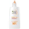 Garnier Fluido Viso Anti Macchie, Uso Quotidiano, Protezione Solare Molto Alta SPF 50+, Effetto invisibile, Con Vitamina Cg, Dermatologicamente provato, Super UV, Ambre Solaire, 40 ml