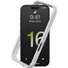 RhinoShield Bumper Case Compatible with [iPhone 16 Pro] | CrashGuard - Shock Absorbent Slim Design Protective Cover 3.5M / 11ft Drop Protection - Platinum Gray