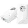 STRONG AV1000Mbps Kit Powerline con Pass Through, Presa Integrata, Ripetitore Powerline Ethernet HomePlug AV2, Porte Gigabit, Plug & Play, Risparmio Energetico, Compatibile con Router