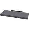 WOLTU Mensola da Muro Rettangolare Scaffale Libreria a Parete Decorazione per Cameretta Ufficio Porta CD/Dvd in Legno Grigio Scuro 110cm RG9316dgr