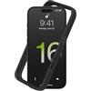 RhinoShield Bumper Case Compatible with [iPhone 16 Pro] | CrashGuard - Shock Absorbent Slim Design Protective Cover 3.5M / 11ft Drop Protection - Black