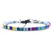 Made by Nami Braccialetto Surfer Boho Donna e Uomo - Accessori Fatti a Mano per Festa in Spiaggia - Etnico Hippie - 100% Impermeabile e Regolabile - Amicizia Ragazze (Turchese)