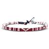 Made by Nami Cavigliera Surfer Uomo e Donna - Cavigliera Sottile Boho Hippie Etnico - Accessori Fatti a Mano per Festa in Spiaggia - Impermeabile e Regolabile (vino rosso)