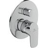 Ideal Standard - Rubinetto/rubinetto da bagno CERAFLEX Kit 2 | Rubinetto monocomando per vasca da bagno da incasso con rosetta da 163 mm in plastica e leva in metallo | cartuccia a scatto, EN 817