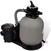 vidaXL Pompa con Filtro a Sabbia 600W 17000L/h Acqua Piscine Fontane Laghetti