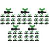 Magazzini GM VALVOLA FILETTATA, Raccordi per Sistema di irrigazione Tubo Ala gocciolante,disponibili anche Manicotto,Tee,Presa a Staffa,Tappo,Gomito,Gancio, per Tubi da 16mm (50,Valvola Filettata)