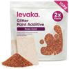 FBGC Levaka Glitter per Pittura da 150 Grammi - Additivo Brillantini Decorazioni Glitter Oro Rosa - Con 2 Pad Lucidanti Inclusi - Da Aggiungere a Qualsiasi Pittura per Esterni ed Interni a Emulsione