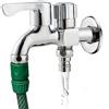 MAGIC SELECT Rubinetto a Doppia Uscita per Lavatrice e Lavastoviglie. Rubinetto con Due Beccucci da ¾" per Giardino e Irrigazione. Rubinetto in Metallo a Doppia Valvola con Adattatori per Tubi Flessibili.