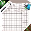 KESSER® Recinzione per laghetto da giardino, set completo di elementi di recinzione in metallo, con martello + barre di fissaggio, recinzione per giardino, arco superiore rotondo, set di recinzioni